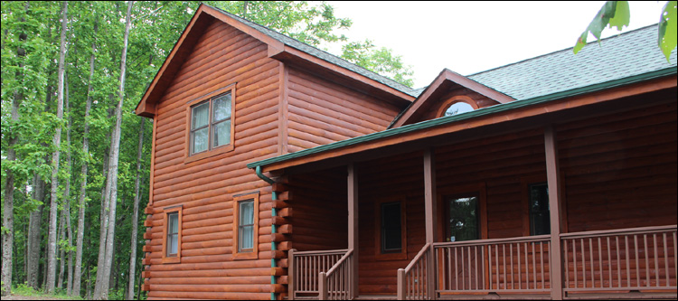Log Home Staining in Marion County, Ohio